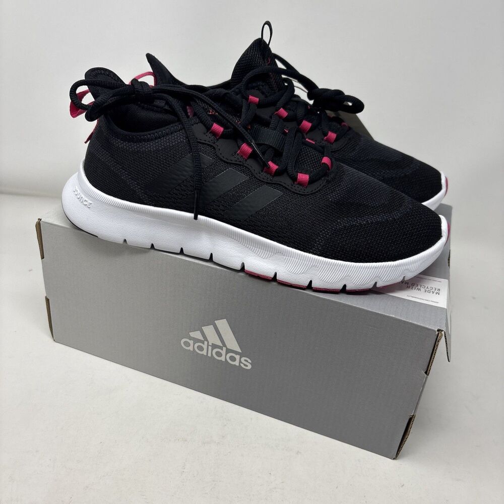 Adidas Nario Move Women’s Black And Red   Running Shoes Sneakers GZ9049 Sz 9